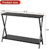 2-Tier Narrow Console Table ¨C Entryway & Sofa Side Table for Hallway, Living Room, Bedroom, Kitchen Counter, and Display Table Behind Couch - 3 of 4