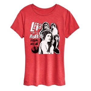 Women's - Star Wars - Leia And The Rebels Short Sleeve Graphic T-Shirt - 1 of 4