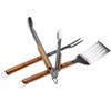 BBQ-AID 3 Piece BBQ Grill Set - Kitchen Tongs, Metal Spatula & Fork Utensils - Heavy Duty Stainless Steel Barbecue Grill Utensils - 3 of 4