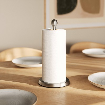 Nickel Teardrop Stainless Steel Paper Towel Holder