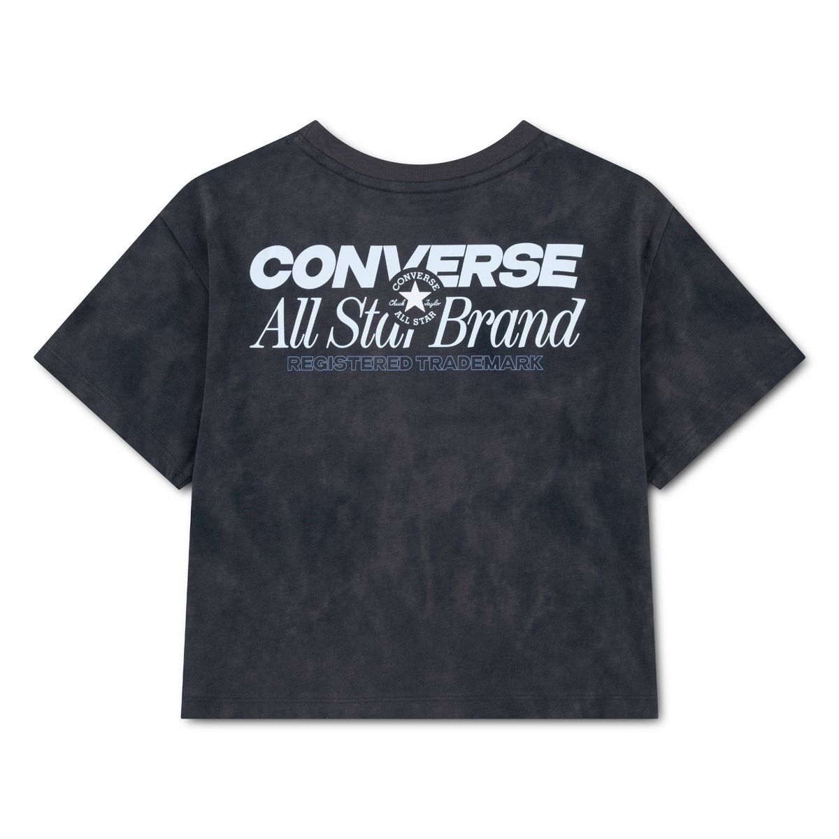 Converse® Girls' Short Sleeve Washed Boxy Graphic T-Shirt - Black - thumbnail 4