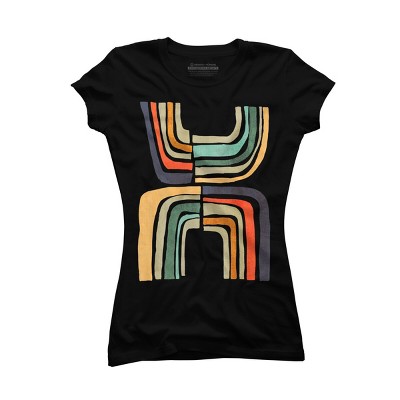 Junior's Design By Humans Look A Double Rainbow By radiomode T-Shirt