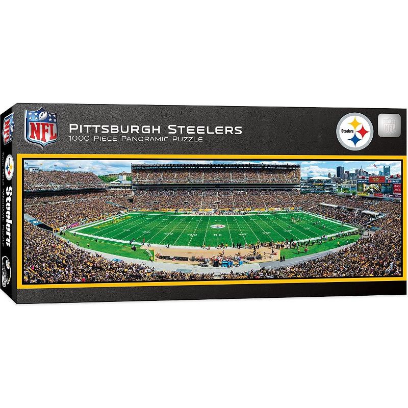MasterPieces Inc Pittsburgh Steelers Stadium NFL 1000 Piece Panoramic Jigsaw Puzzle, 1 of 4
