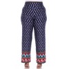 Plus Size Paisley Print Palazzo Pants - White Mark - 2 of 4