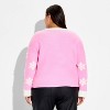 Women's Snowflake Festive Graphic Sweater - Pink - 3 of 3