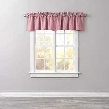 BrylaneHome  Room-Darkening Waterfall Grommet Valance Window Curtain