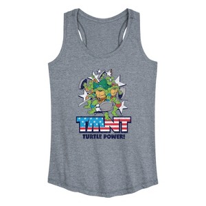 Women's - Teenage Mutant Ninja Turtles - Turtle Power Americana Graphic Racerback Tank - 1 of 4
