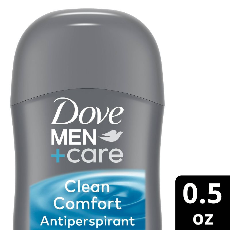 Dove Men+Care 72-Hour Antiperspirant &#38; Deodorant Stick - Trial Size - Clean Comfort - 0.5 oz, 1 of 8