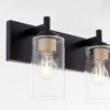 Quorum Lighting Fallstaff 3 - Light Vanity in  Matte Black - 4 of 4