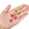 Unique Bargains Cute Flower Women Gifts Pendant Keychain with Snap Hook for Bags Decor - 3 of 4