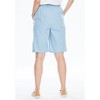 Woman Within Women's Plus Size Drawstring Denim Short - image 3 of 4