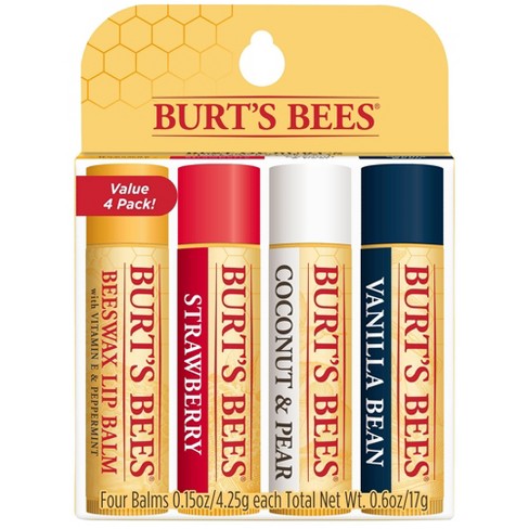 Burt's Bees Lip Balm - 4ct : Target Burt's Bees Lip Balm - 4ct : Target