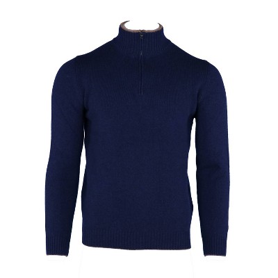 Men's 's Merino Wool Quarter Zip Sweater - Seaward & Stearn