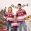 Family Christmas Sweater Crew Neck Reindeer Snowflakes Knitted Pullover for Women/Men/Kids - 3 of 4