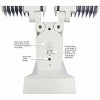 IQ America LED Dusk-to-Dawn Security Flood Light w Timer 2100 Lumens Wall Eave Mount WH - 3 of 4