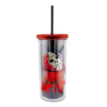 Silver Buffalo Disney The Nightmare Before Christmas misfit Carnival Cup  With Lid And Straw : Target