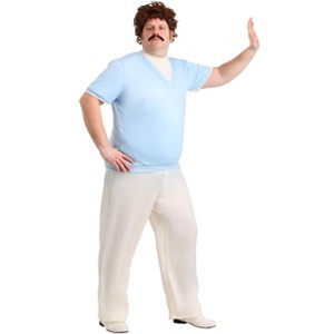 HalloweenCostumes.com Adult Nacho Libre Ignacio Leisure Costume Mens, Light Blue Sweater Casual Luchador Halloween Outfit - 1 of 4