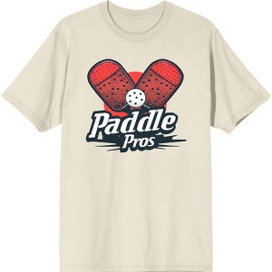 Pickleball "Paddle Pros" Adult Crew Neck Short Sleeve Tee - 1 of 2