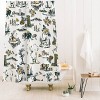 The Whiskey Ginger Yellowstone National Park Travel Pattern Shower Curtain Blue - Deny Designs - 2 of 3
