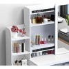 Fashion Vanity Desk, with Mirror, 3 Color Lighting Brightness Adjustable Makeup Lights, Table and Chair - 4 of 4