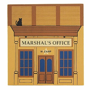 Cat's Meow Village 4.0 Inch Marshals Office Wild West Retired Village Buildings - 1 of 4