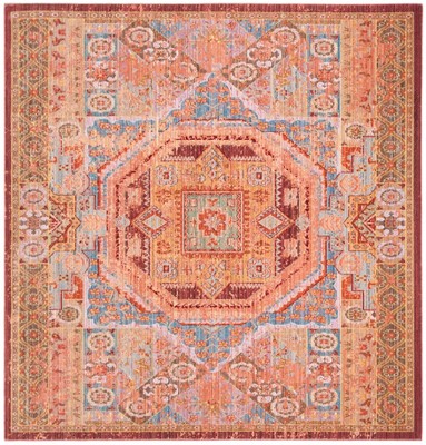 Valencia Multi-Color Hand-Knotted Square Area Rug