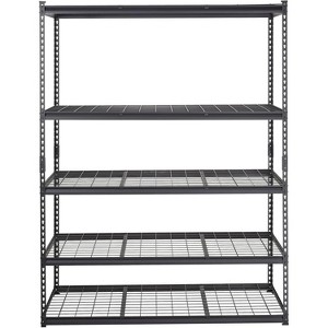 2500 Lbs Capacity Heavy Duty Garage Shelving, 5-Tier Metal Wire Shelves, Adjustable Industrial Storage Rack - 1 of 4