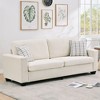coucheta 83" Modern Sofa, Corduroy 3 Seater Deep Seat Couch with Wide Armrest, Removable Washable Cushion Cover,  Small Space - 4 of 4