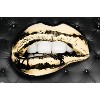 Trends International Reinders: Glam - Gold Lips Unframed Wall Poster Print Clear Push Pins Bundle 22.375" x 34" - 4 of 4