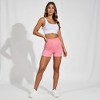Anna-Kaci Active Women's Seamless Leopard Print Biker Shorts with High Waist and Scrunch Detail - 3 of 4