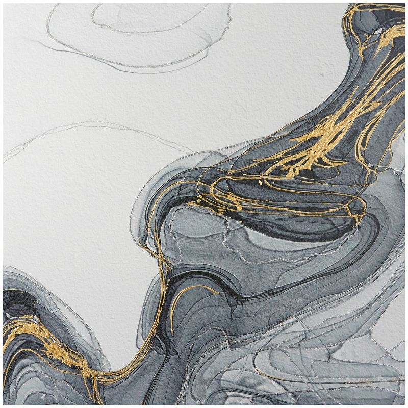 Canvas Geode Waves Wall Art Gray - Olivia &#38; May, 2 of 6