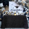 Wikineon Rose Tablecloth Black 60x102 Inch 3D Floral Rectangle Table Cloth Birthday Table Cloths for Outdoor Birthday Party Holiday Decorations - 4 of 4