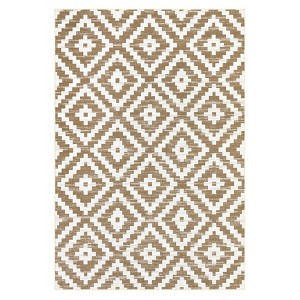Washable Modern Geometric Living Room Area Rugs, Soft Non Slip Bedroom Carpet, Low Pile Foldable Thin Mat - 1 of 4