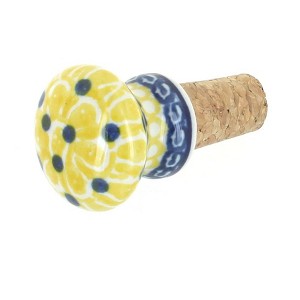 Blue Rose Polish Pottery 831 Ceramika Artystyczna Wine Cork - 1 of 1