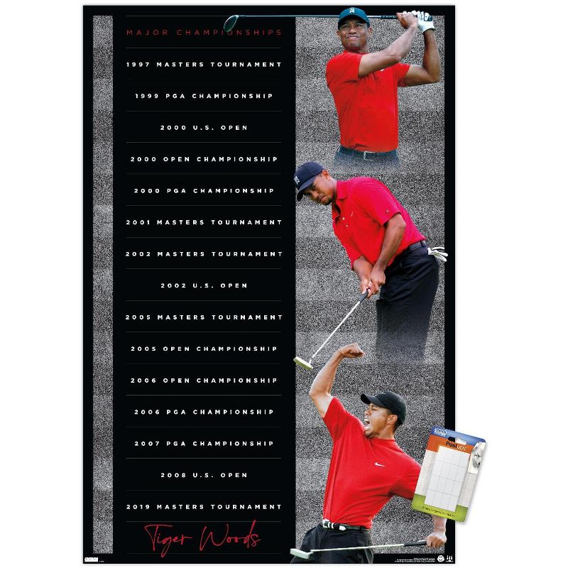 Trends International Tiger Woods - Majors Unframed Wall Poster Prints, 1 of 7