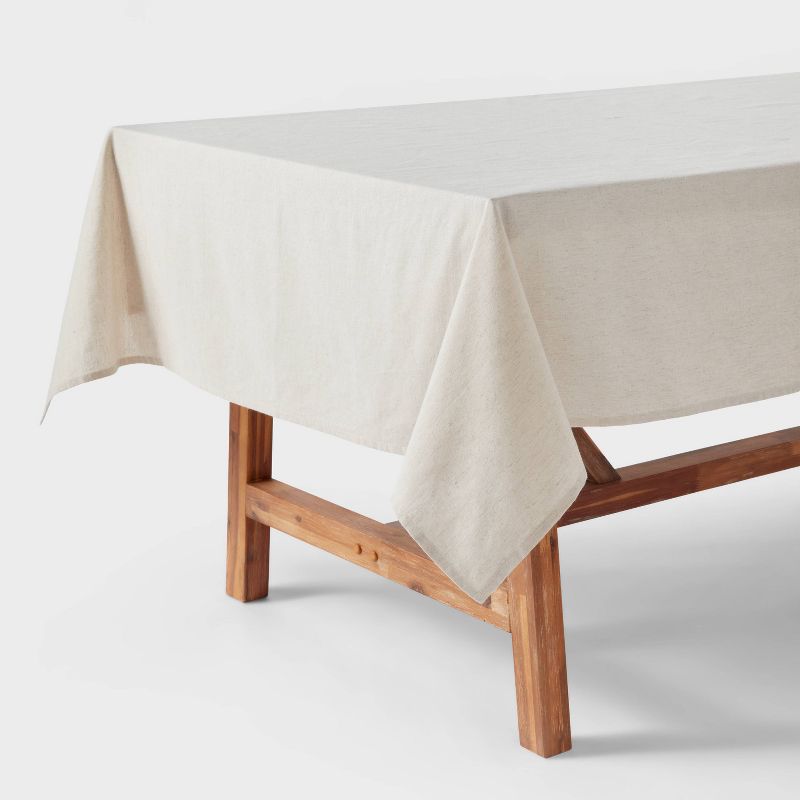 Cotton and Linen Blend Tablecloth - Threshold™, 1 of 4