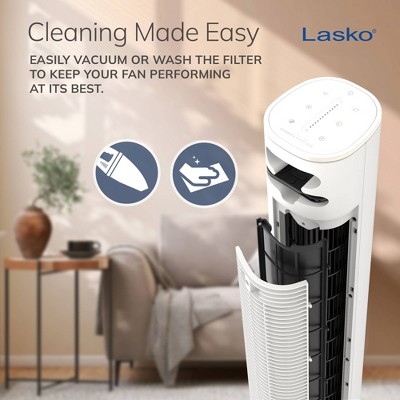 Lasko 40 12H Timer Remote Control Oscillating Tower Fan