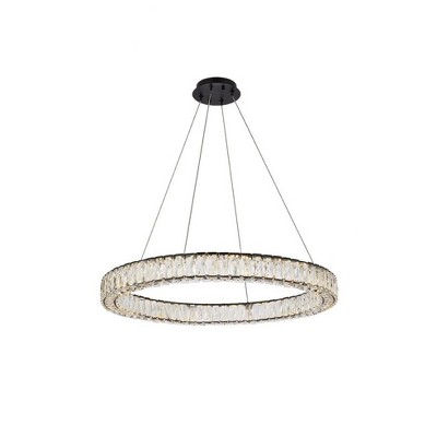 Elegant Lighting Monroe 1 - Light Pendant in  Black