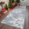 Christmas Rug Washable Rug with Non Slip TPR Rubber Backing, Xmas Holiday Snowflake Carpet - 2 of 4