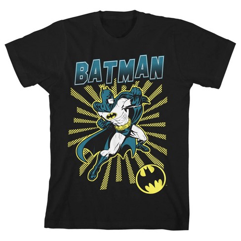Batman In Action Boy's Black T-shirt-xl : Target