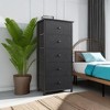 5 Drawer Dresser - Hausource™: Glossy Finish, Metal Frame, Modern Style - 2 of 4