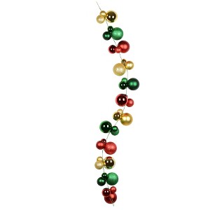 Vickerman 6' Christmas Assorted Ball Ornament Garland - 1 of 2