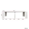 PAGED Extendable Dining Table Modern Multifunctional Kitchen Table with Spacious Desktop for Living Room - 3 of 4