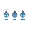 Unique Bargains Shatterproof Home Decorative Christmas Tree Hanging Ball Ornaments 24 Pcs - 2 of 4