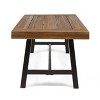 PAGED Modern Outdoor Dining Table Rectangle Patio Dining Table with Sleek Metal Frame for Patio, Lawn, Courtyard - 3 of 4