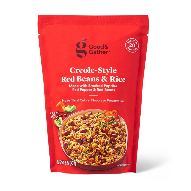 Creole-Style Red Beans and Rice - 8oz - Good &#38; Gather&#8482;, 1 of 4