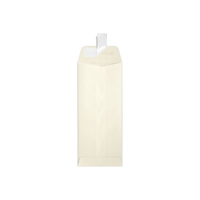 JAM Paper Self Seal Policy Envelope 4 1/8" x 9 1/2" Natural Linen 50/Pack (7716-NLI-50)