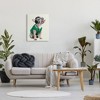 Wall Art by Dennis Frates Bulldog Wearing Music Headphones Kids' Unframed Canvas - Stupell Industries: Headphones Artwork, Teen Wall Pictures - 3 of 4