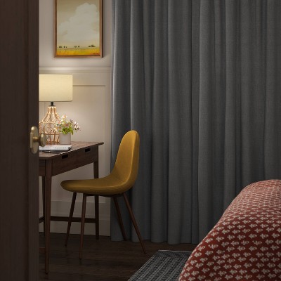 Threshold Blackout Aruba Curtain Panels Drapery OEKO-TEX Drapes 50x63" 2pk - Picture 7 of 17