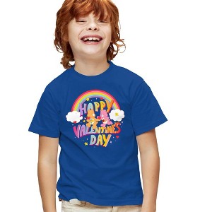 Boys' Short Sleeve Care Bears Happy Valentine's Day LoveALot Bear T-Shirt Boys and Girls - 1 of 4